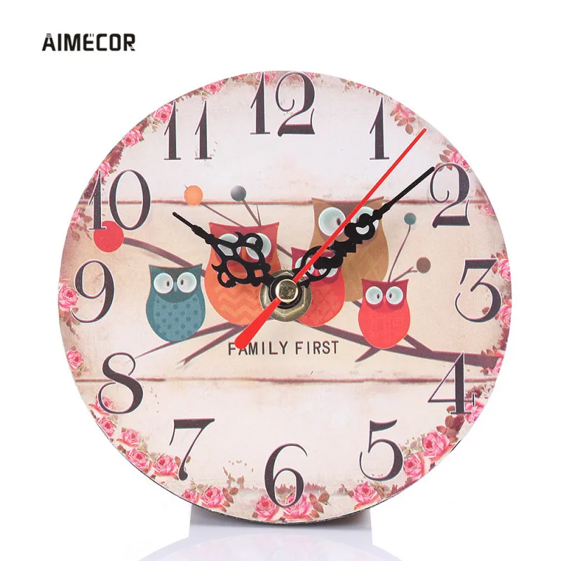 Aimecor милая сова серии 11,5 см настенные часы круглые Настенные часы relojes decoracion сравнению шт. 1 шт. цифровые часы