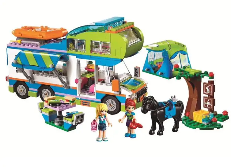 

10858 Good Friends Girl Series Mia&s Camper Van Building Blocks Bricks Toys For Children Compatible with Legoings 493pcs