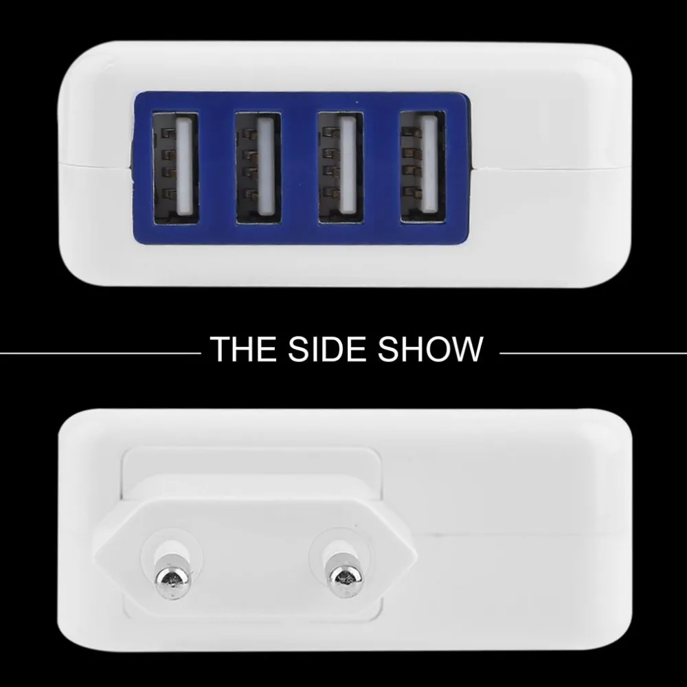 5 в 3.1A 4 порта AC стены дома Путешествия Универсальный Micro USB зарядное устройство адаптер концентратор для samsung для iPhone VAY84 P18 0,4 ЕС разъем