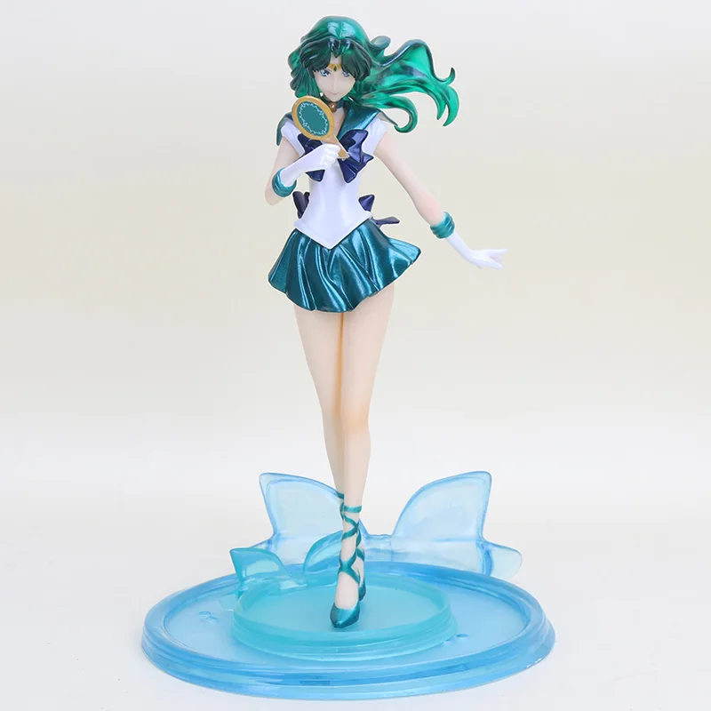 20 см Сейлор Мун фигурки Tenoh Haruka Uranus Kaiou Michiru Нептун ПВХ Фигурки Модель игрушки|model