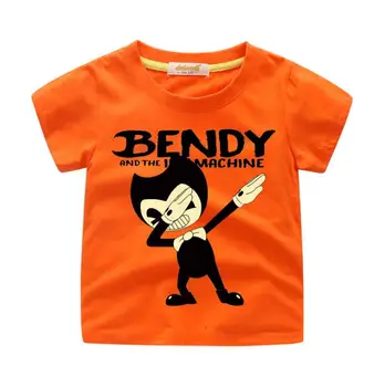 Kids Cartoon Dab Bendy Print T-shirts Clothes Boys Tees Tops Costume Girls T Shirt Clothing Children Summer Tshirt Baby 5