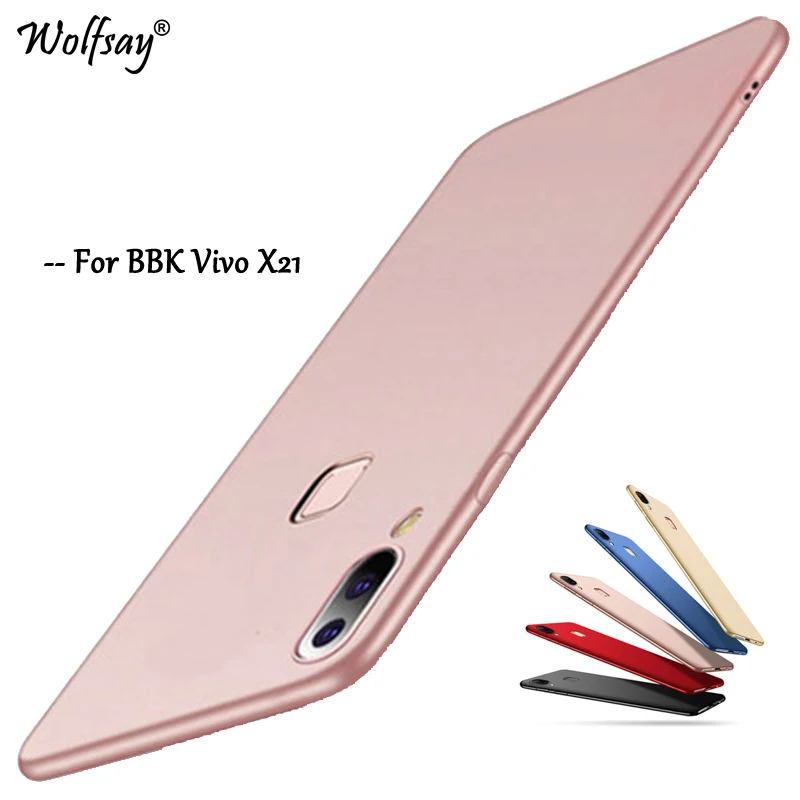 Wolfsay PC чехол BBK Vivo X21 X 21 Silm роскошный гладкий жесткий для телефона ЧЕХОЛ ДЛЯ ViVO Coque