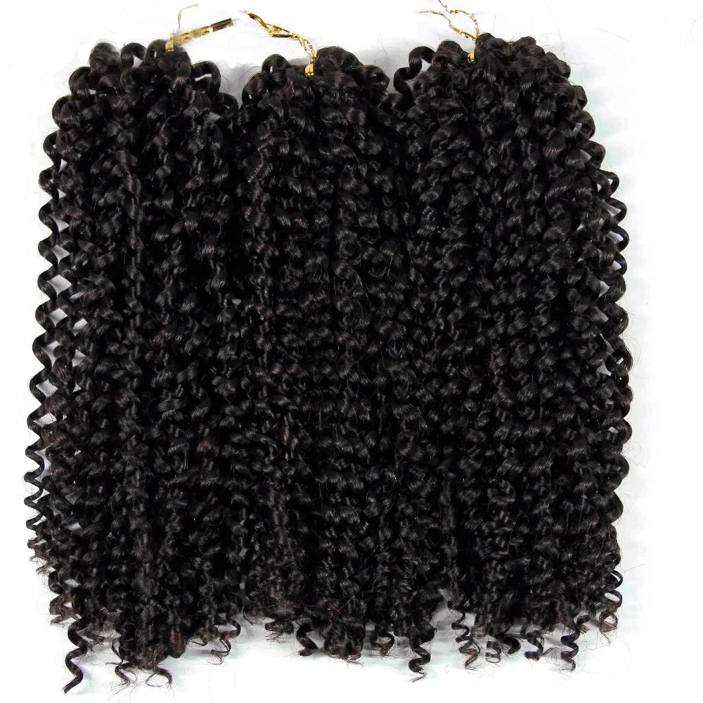 Curly Crochet Hair Braiding Hair Ombre Grey bundles Jerry Curl Synthetic Extensions Afro Kinky Twist Hair Crochet Braid