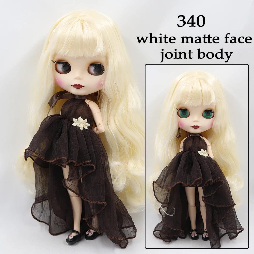 Фабрика blyth кукла bjd шарнир тела белая кожа bjd 30 см матовый лица резные губы с бровей индивидуальные лица