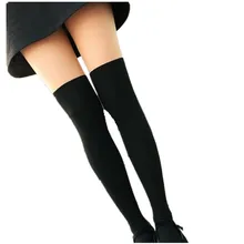 2017 Tights Women Spring Summer Ttyle Women Girls Nightclubs Sexy Black Tinted Sheer False High Stocking Pantyhose Tattoo Tight