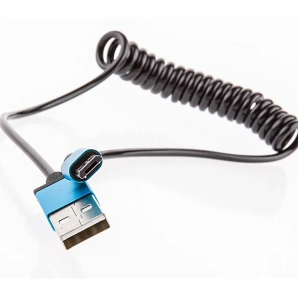 Retractable Micro USB Extension Cable Spring Extension Data Charger