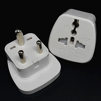 

10pcs White safty gate Universal US UK EU AU to Small South Africa Plug Socket Converter transform plug Travel Wall AC Adapter