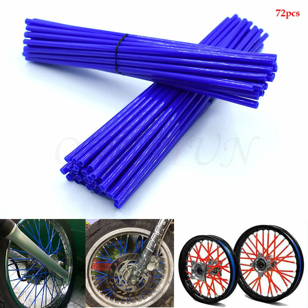 

Motorcycle Spoke Skins Wheel Rim Wrap Tubes Cover For Honda CB600 599 919 CBR600 250 400 Hornet 250 VTR 250 VFR 400 NC700