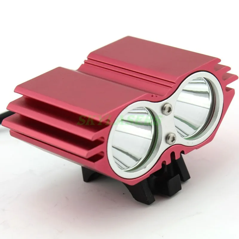 5 x XM-L T6 5T6 6000 люмен 2 в 1 светодиодный 3 режима велосипедный светильник передняя фара для велосипеда головной светильник налобный фонарь+ аккумулятор 8,4 в