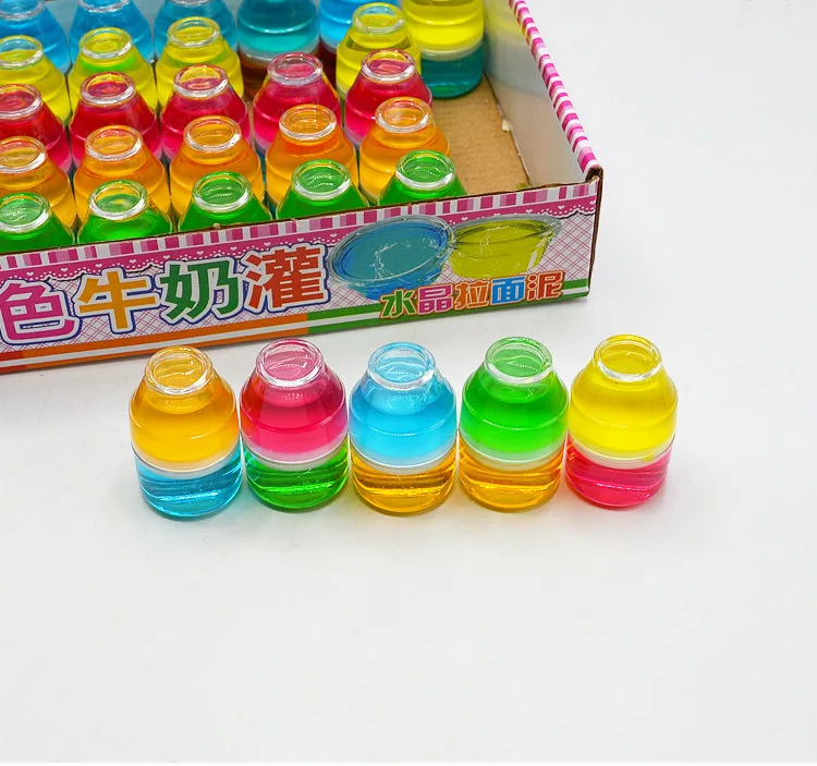 

Originality Slime Two-tone Milk Pot Crystal Mud Hand-Pulled Noodle Mud Children DIY Manual Mud Clay Toys