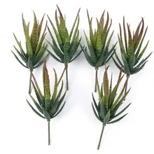 Ассорти реалистичные Зеленые искусственные влагозапасающие растения алоэ листва поддельные пластиковые Зеленый Кактус украшения для дома и сада горячая распродажа
