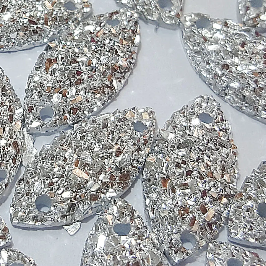

RESIN Navette Marquise 9x18mm Silver Rhinestones Stones and Crystals Sewing Accessories Evening Dresses Costumes Clothes Charms