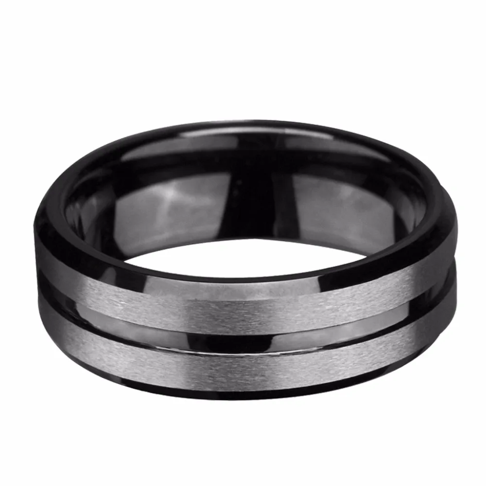 Bridal Wedding Bands Fancy Bands SS 6mm Polished Fancy Band Size 10 Size 8.5