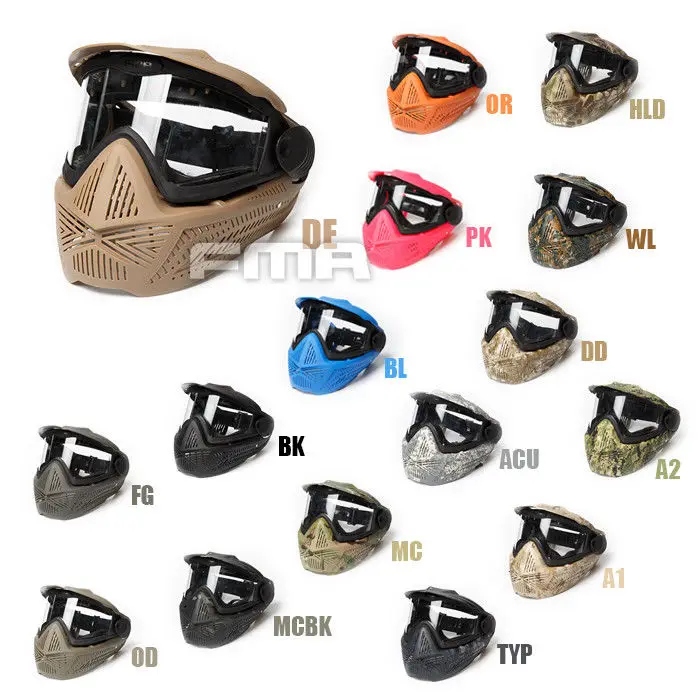 

FMA Paintball Airsoft F2 Full Face Face guard with Single Layer FM-F0026