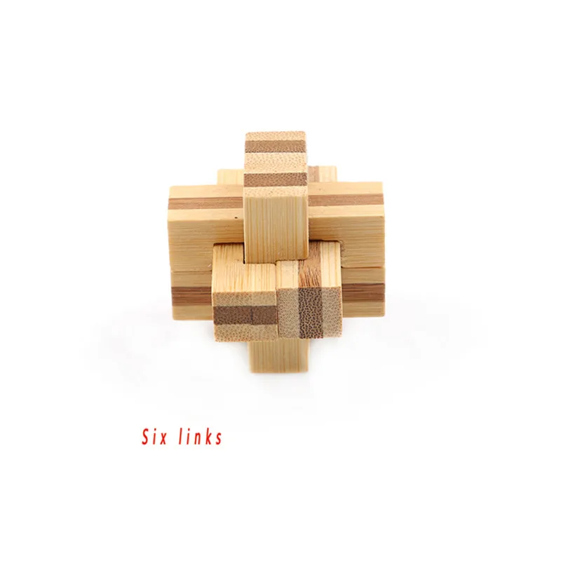 Дизайн IQ головоломка Kong Ming замок деревянная Блокировка заусенцев 3D паззлы игра игрушка интеллектуальная образовательная для взрослых детей - Цвет: 6