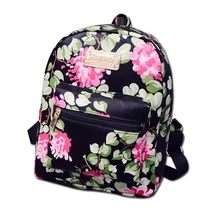 Nouvelle vente Chaude D’été 2016 femmes Coréennes sac à dos fleur impression designer dames sac fille beau sac d’école de haute qualité sac à dos