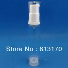 100 шт. 10 мл пустой безвоздушного бутылки насоса вакуум-лосьон для бутылок прозрачный корпус с Белый Топ косметической упаковки контейнера