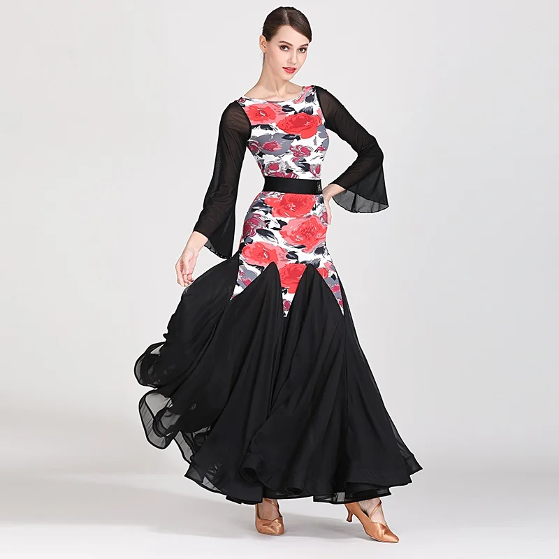 

ballroom dance dresses women long ballroom dress standard waltz dress fringe spanish dress flamenco costume dance wear women