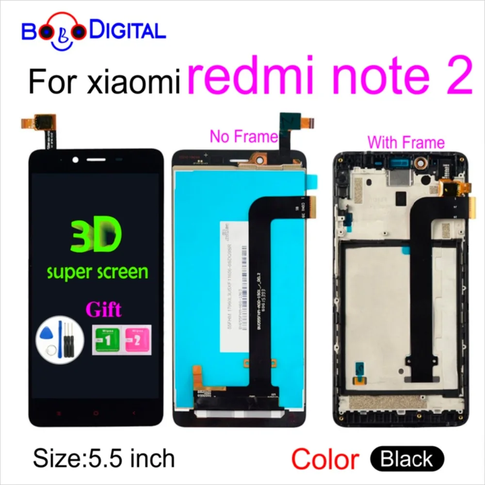Factort price For Xiaomi Redmi 2 LCD Display Digitizer + Touch Screen Replacement Xiaomi For Redmi 2 Phone Parts With Free Tools balck gold white 113