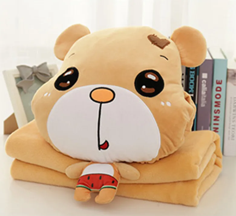 plush bear cushion