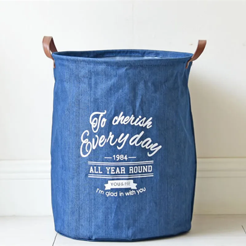 Cloth Folding Buckets Dirty Clothes canvas Storage baskets boxes