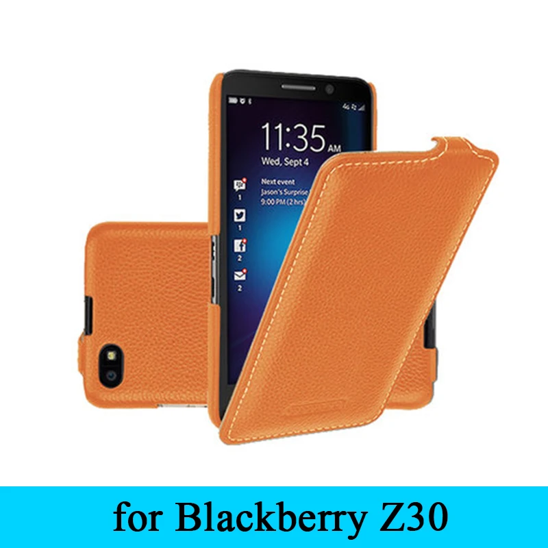 Новинка 2017 роскошный защитный чехол из воловьей кожи для телефона Black Berry Z30