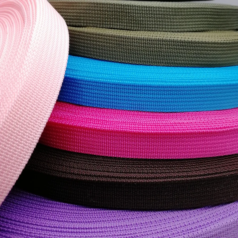 Полипропиленовая тесьма шириной 20 мм, 5 ярдов, черный, розовый, для сумок, для шитья, для ремней, тесьма, плетеный ремень, для одежды, обувь