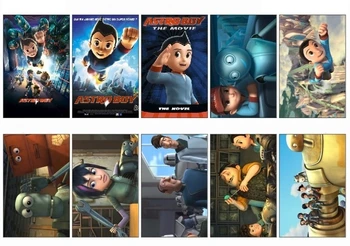 

10 pcs/lot Astroboy Movie Poster Souvenir Card Scrapbook Sticker DIY Decoration Bank Credit Bus ID Card Stickers 1228