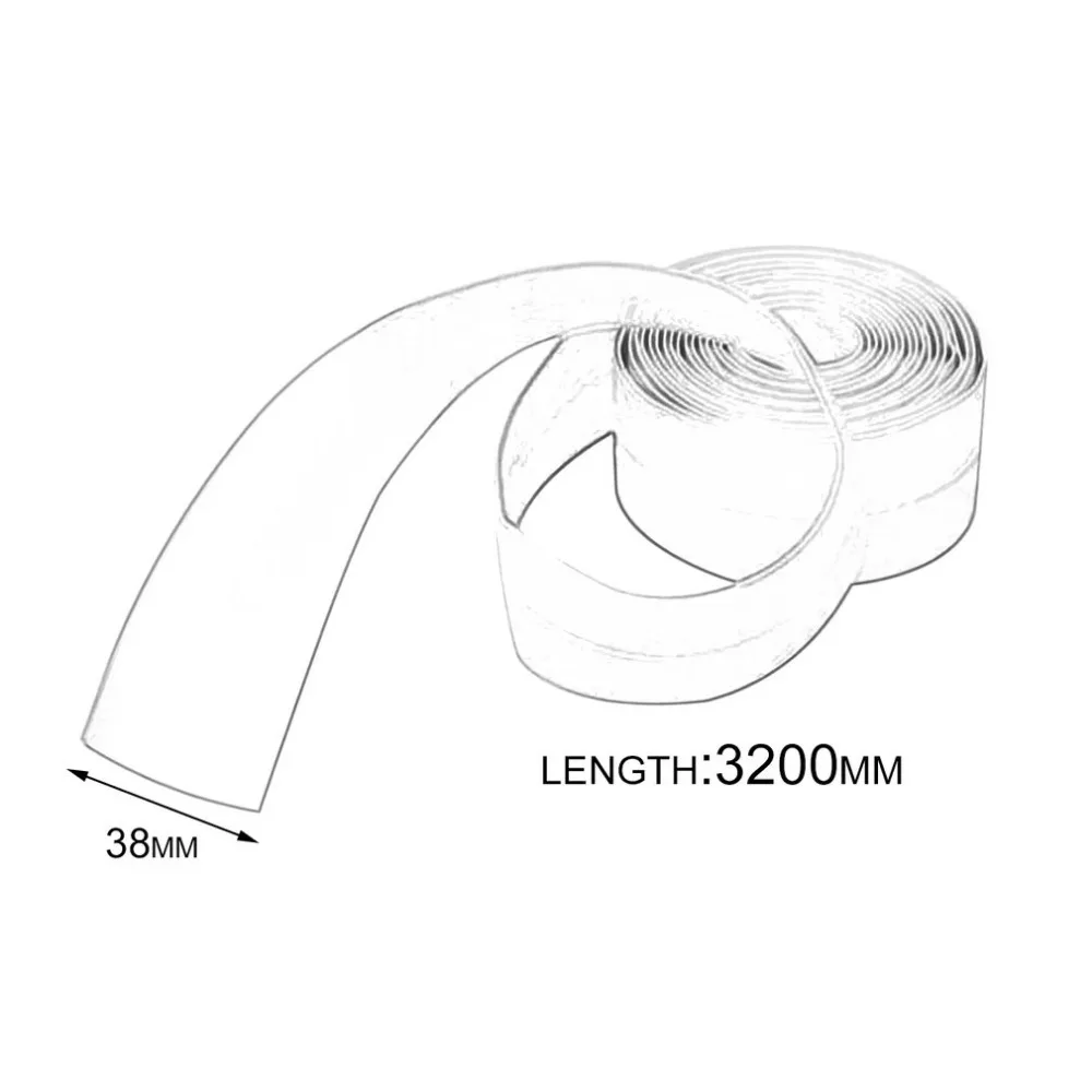 38 мм, для дома, кухни, ванной комнаты, уплотнительная лента, самоклеющаяся лента, водонепроницаемая, устойчивая к плесени, ПВХ клейкая лента, белая, кухонные инструменты