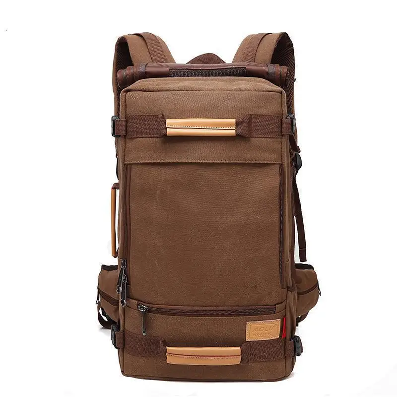 

2017 High Quality 16" 17" Laptop Travel Backpack Large Capacity Men's Backpack Canvas Weekend Bags Multifunctional Travel Bags