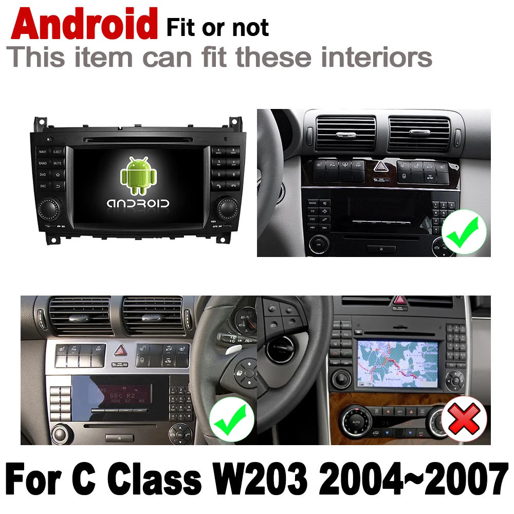 Top 2 Din Car Multimedia Player For Mercedes Benz CLC Class CL203 2008~2010 NTG Android Radio GPS Navigation Stereo Autoaudio 1
