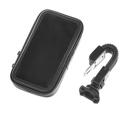 360 Degree Rotation Scooter Bracket PU Leather Waterproof Bag for I9200  6.3 Mobile Phone (4)