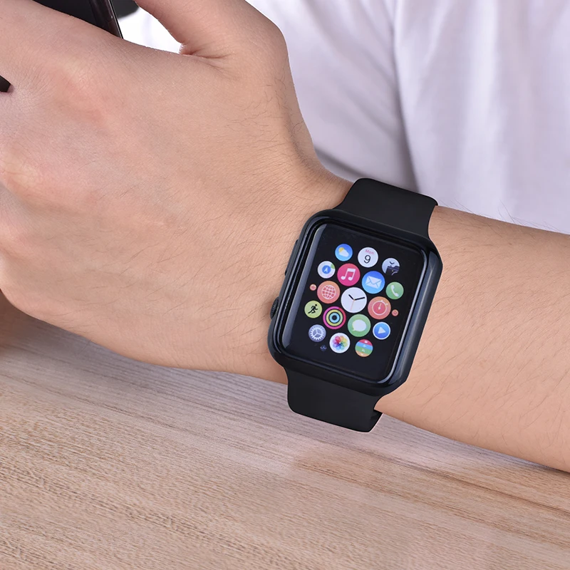 Custodia protettiva in TPU morbido per Apple Watch Series 1 2 3 38MM 42MM  copertura galvanica opaca per paraurti iWatch 5 4 40MM 44MM|Watch Cases| -  AliExpress