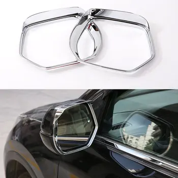 

2pc/pair Chrome Rear View Side Mirror Rain Snow Shield Guard Cover Frame Decoration For Honda CRV CR-V 2014 Car Styling
