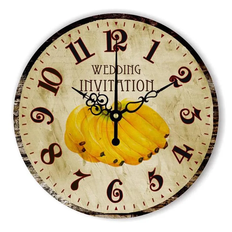 European street clocks living room restaurant bells creative art wall