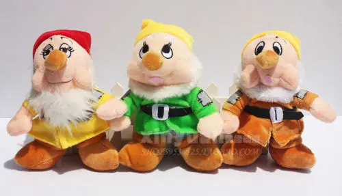 Плюшевые игрушки в виде снежной принцессы и семерых гномов Sef of 8|seven dwarfs plush|seven plush