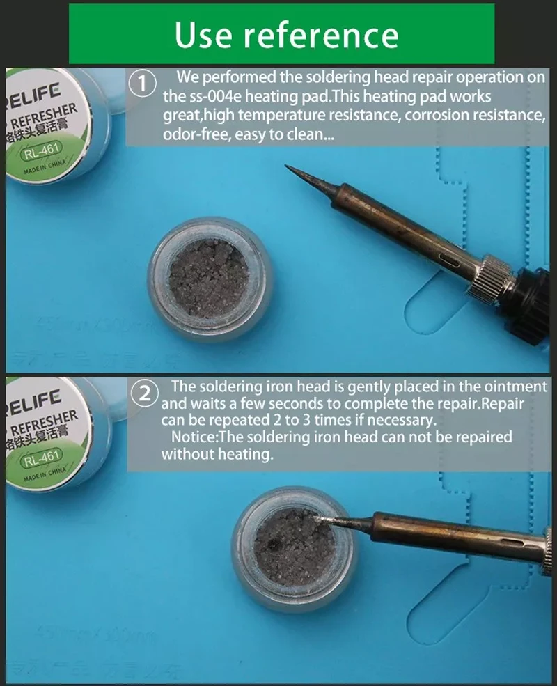 RELIFERL soldering iron tip resurrection cream soldering iron head oxidation repair paste cleaning paste repair iron paste aluminum welding wire