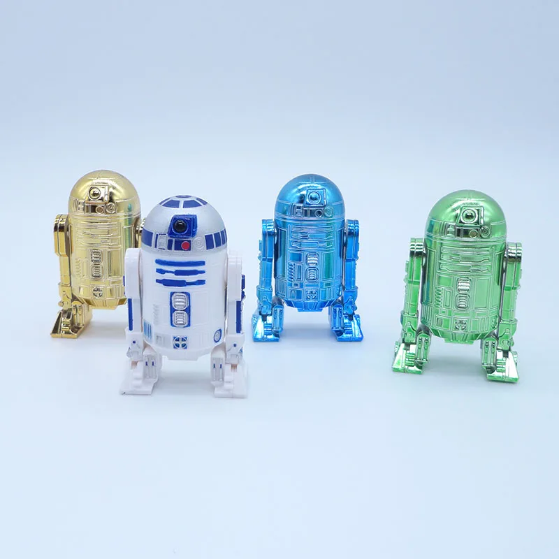 

Anime 1/16 Scale Painted Figure Star Wars 4pcs/set R2D2 Mini Action PVC Figures Toys Brinquedos 6CM