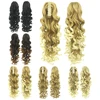 Soowee Long Blonde Curly Clip In Hair Extensions Pony Tail High Hairpieces for Hair Claw Ponytail Women Headwear Accessories ► Photo 2/6