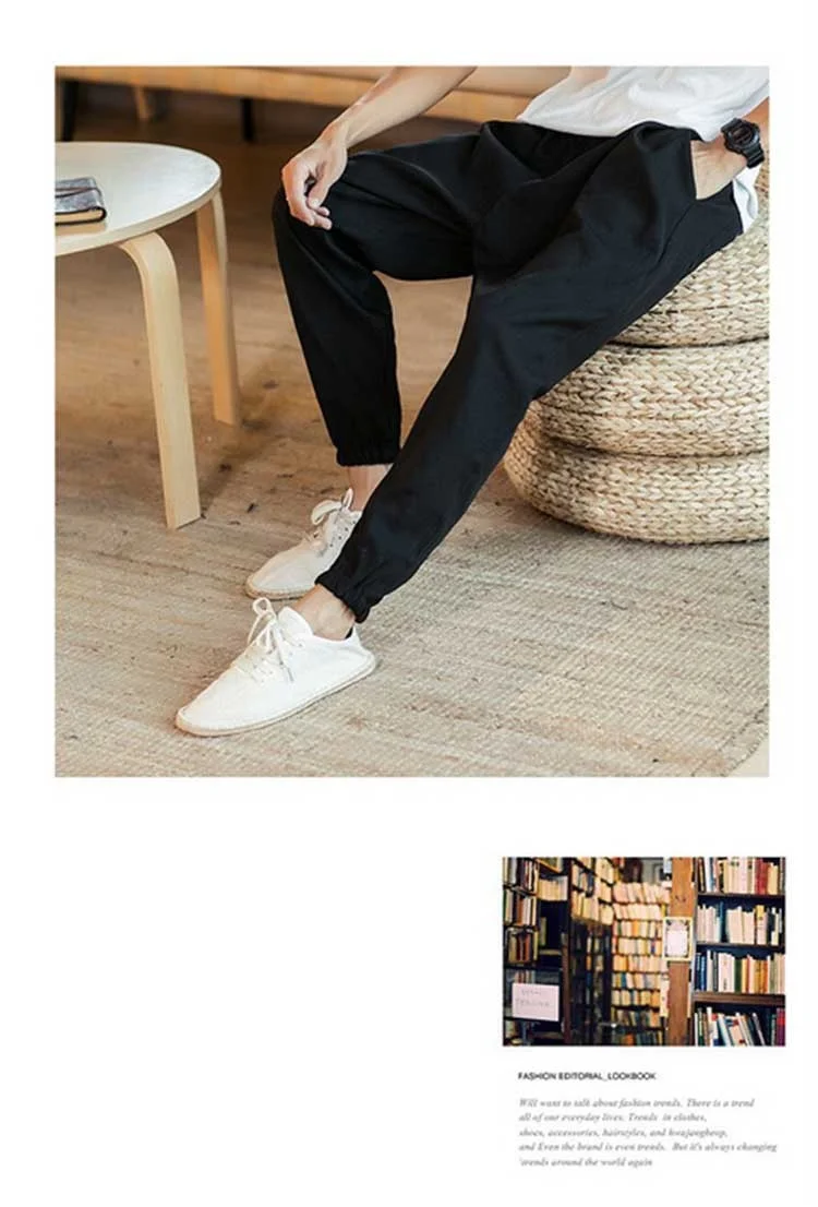 KUANGNAN/повседневные штаны в китайском стиле для мужчин, бегунов, японских уличных бегунов, Мужские штаны в стиле хип-хоп, Мужские штаны, 5XL, 2019