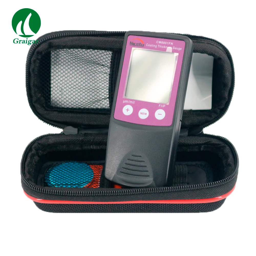 

CM8801FN Digital Film Coating Thickness Gauge Paint Meter Tester Mini Coating Thickness Gauge Flip LCD display