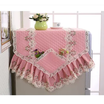 

New quilted thickened refrigerator towel single door dust cover double door dust cover