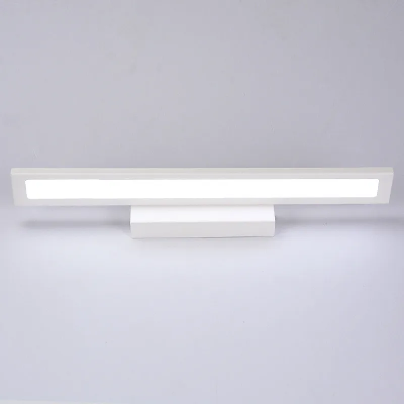 LED Mirror front lamp bathroom Wall light lamps mirror Stainless Steel Indoor led lighting Fixture - Цвет абажура: Белый