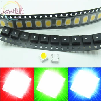 

1000 X PLCC-6 SMD Chip 5050 RGB Red Green Blue LED 3-CHIPS Emitting Diodes SMT lamp beads For automotive/ Bike /Lamps/ toys DIY