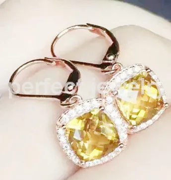 Citrine Earring Natural Real 925 Sterling Silver Free Citrine Earring Natural Real 925 Sterling Silver Free Shipping Drop Earrings Fine Yellow Gems 1ct 2pcs 16022806 In From Jewelry