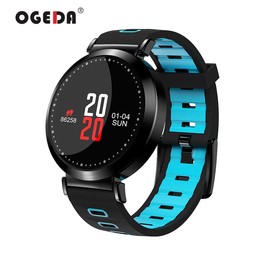 

OGEDA M10 Men Smart Watch Wristband Fitness Tracker Blood Pressure watch Sport Bracelet Heart Rate Monitor Color Screen Smart