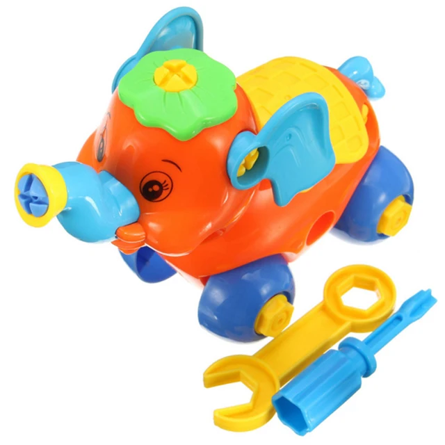Best Price DIY Creative Disassembly Small Elephant Shape Car Children Assembled Model Educational Toys Color Random Model Building Kits Best Price DIY Creative Disassembly Small Elephant Shape Car Children Assembled Model Educational Toys Color Random Model Building Kits