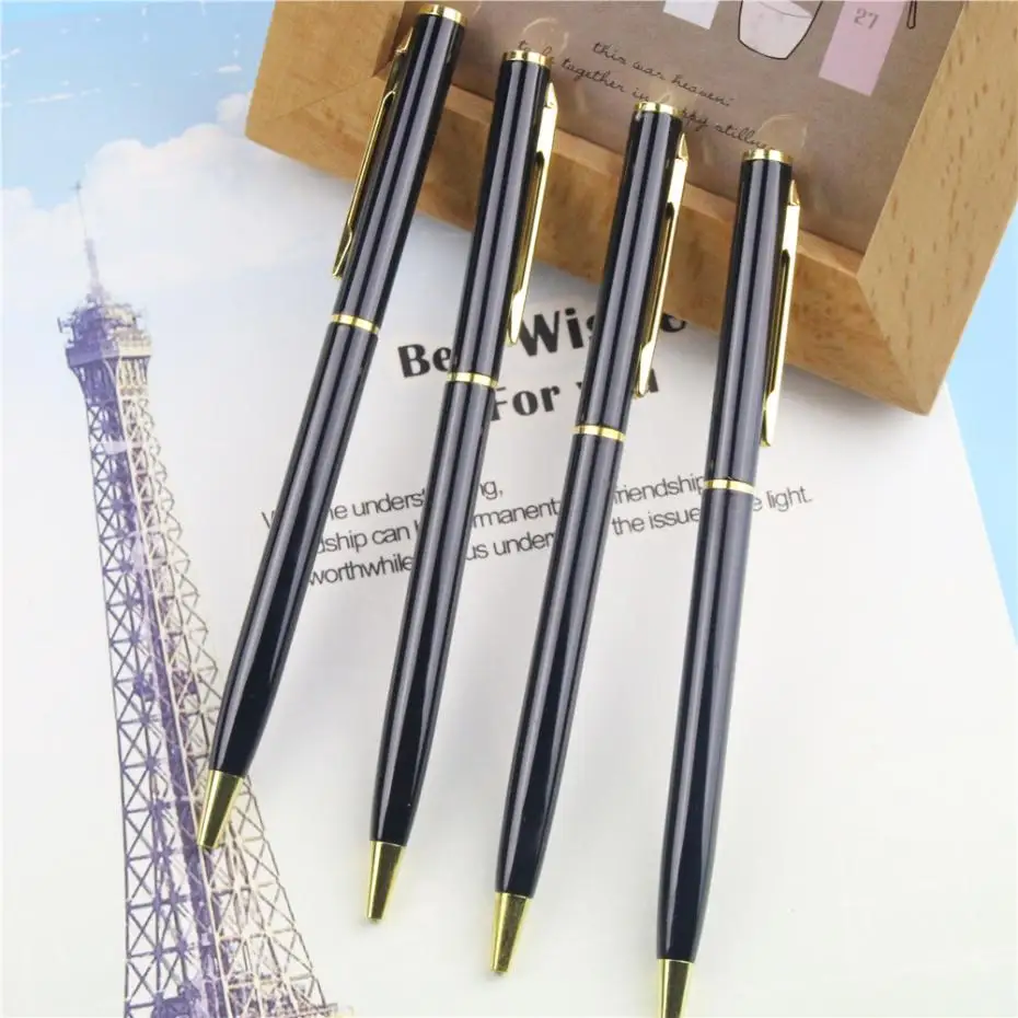 1 Pc Core Metal Ballpoint Pen Rotating Metal font b Money b font font b Clip