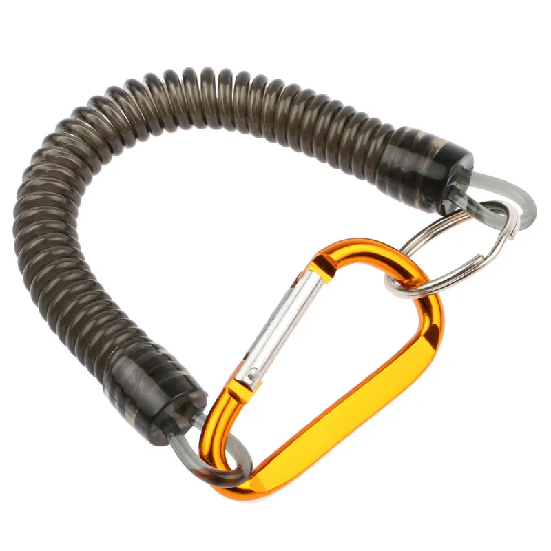 

Boating Camping Fishing Lanyards Spring Coil Secure Lip Grips Pliers Tackle Fish Tool