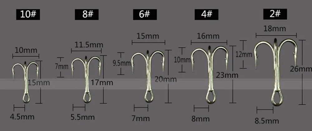 Тройной Крючок 50 шт./лот Ganchos Pesca никель нержавеющая сталь рыболовные крючки с коробкой колючий рыболовный крючок